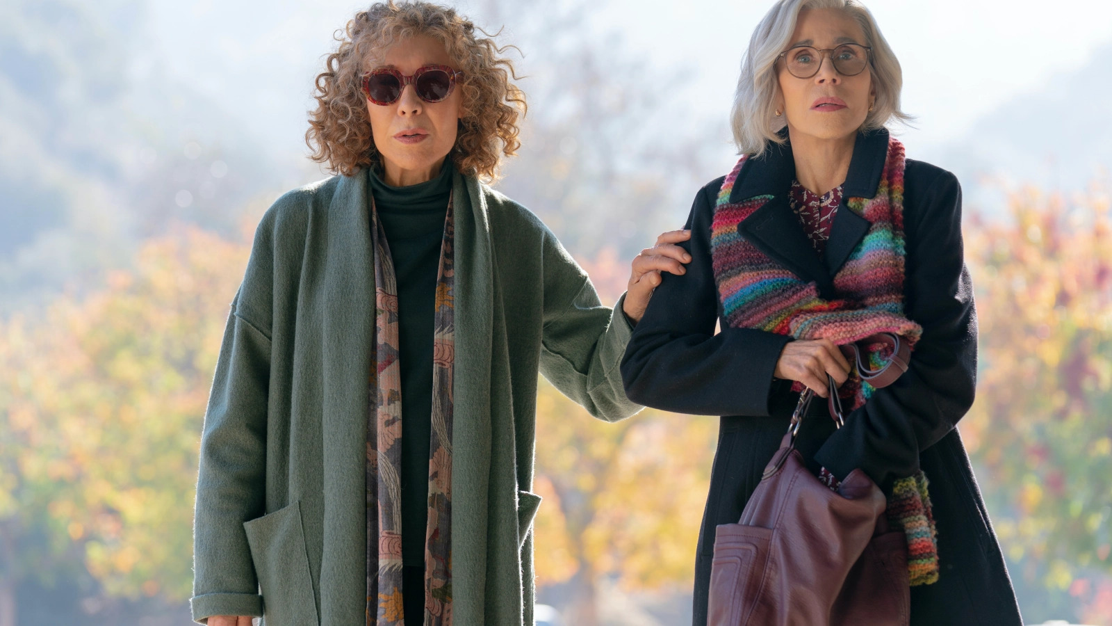 Jane Fonda and Lily Tomlin Reunite to Murder Malcolm McDowell in ‘Moving On’ Trailer