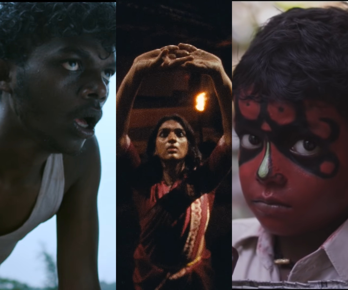 Characters from Thaikkudam Bridge music videos "Inside My Head," "Kalliyankatt Neeli" and "Navarasam"