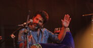 Konnakol artist and percussionist B.C. Manjunath during the Rhythms of India performance at Jaipur Music Stage in 2023