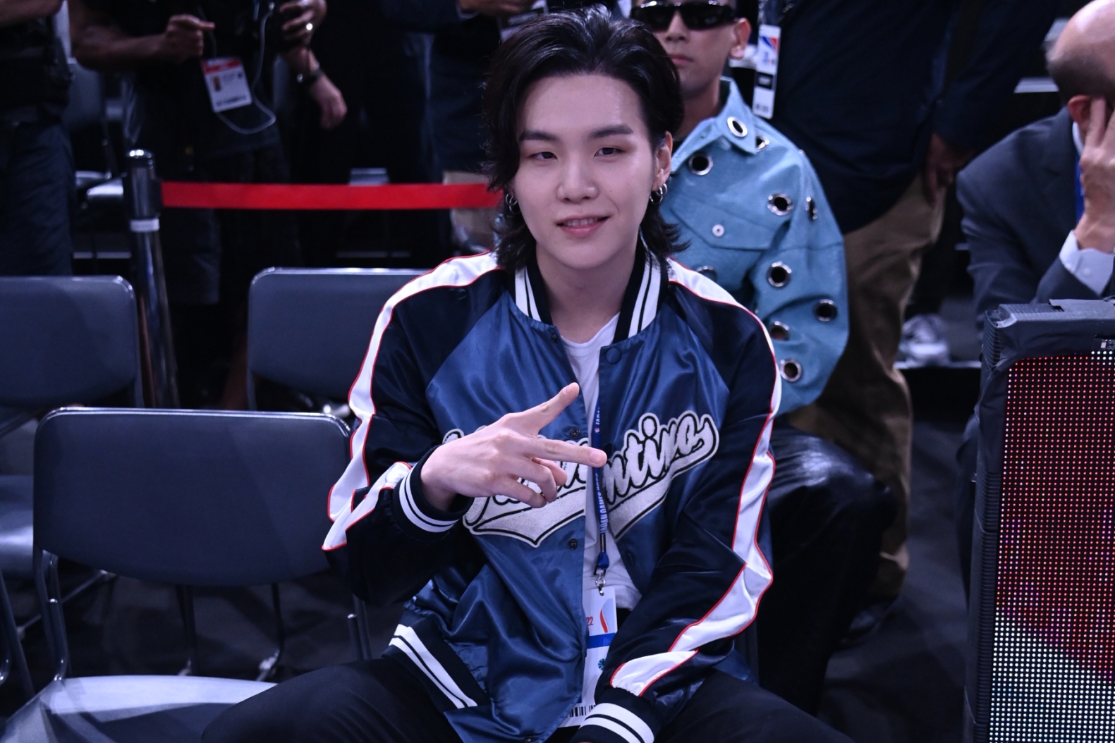 BTS’ Suga Hangs Courtside in NBA Ambassadorship Announcement Video