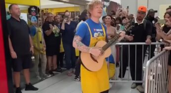 Ed Sheeran Played ‘Lego House’ Outside a Lego Store