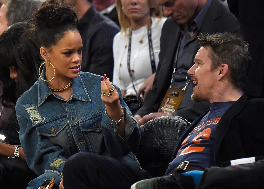 Ethan Hawke Jokes Flirting With Rihanna Has ‘Been to the Family Shame’