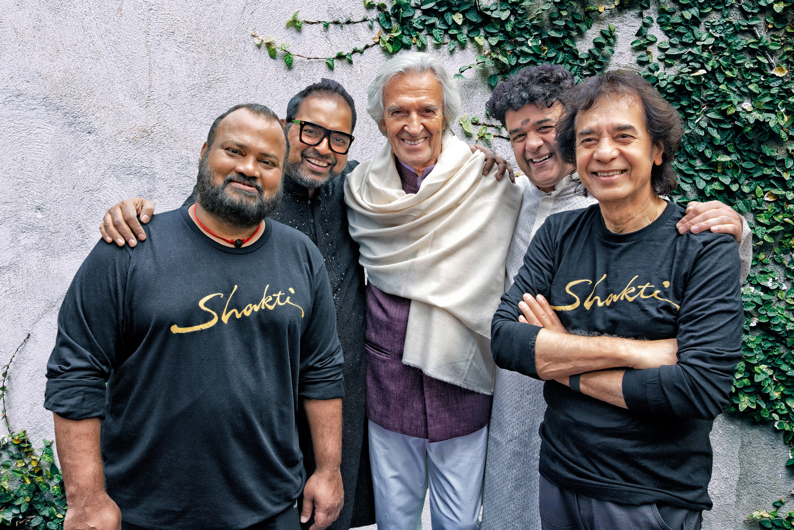 Members of jazz-fusion band Shakti