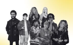 The Weeknd, Playboy Carti, Madonna, Jung Kook, Central Cee, 21 Savage, Kim Petras, Shania Twain