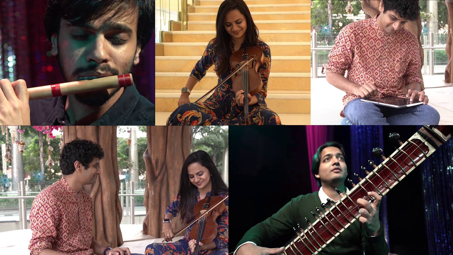 Mahesh Raghvan, violinist Nandini Shankar, sitarist Mehtab Ali Niazi, flautist S. Akash