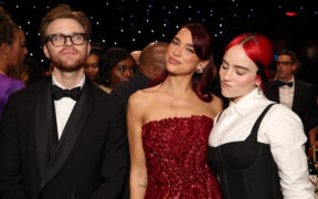 Dua Lipa, FINNEAS and Billie Eilish at Critics Choice Awards