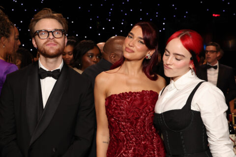 Dua Lipa, FINNEAS and Billie Eilish at Critics Choice Awards