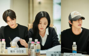 Lee Min-ho, Jisoo (BLACKPINK), and Ahn Hyo-seop at the script reading session for ‘Omniscient Reader’s Viewpoint.’