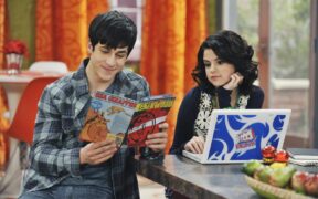 David Henrie and Selena Gomez as Justin and Alex Russo in 'Wizards of Waverly Place'