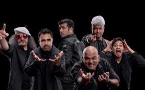 Rock band Parikrama pose for a photo