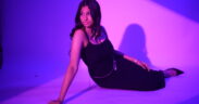 Mumbai artist Shriya poses in a black outfit in the music video for her new song "On My Mind"