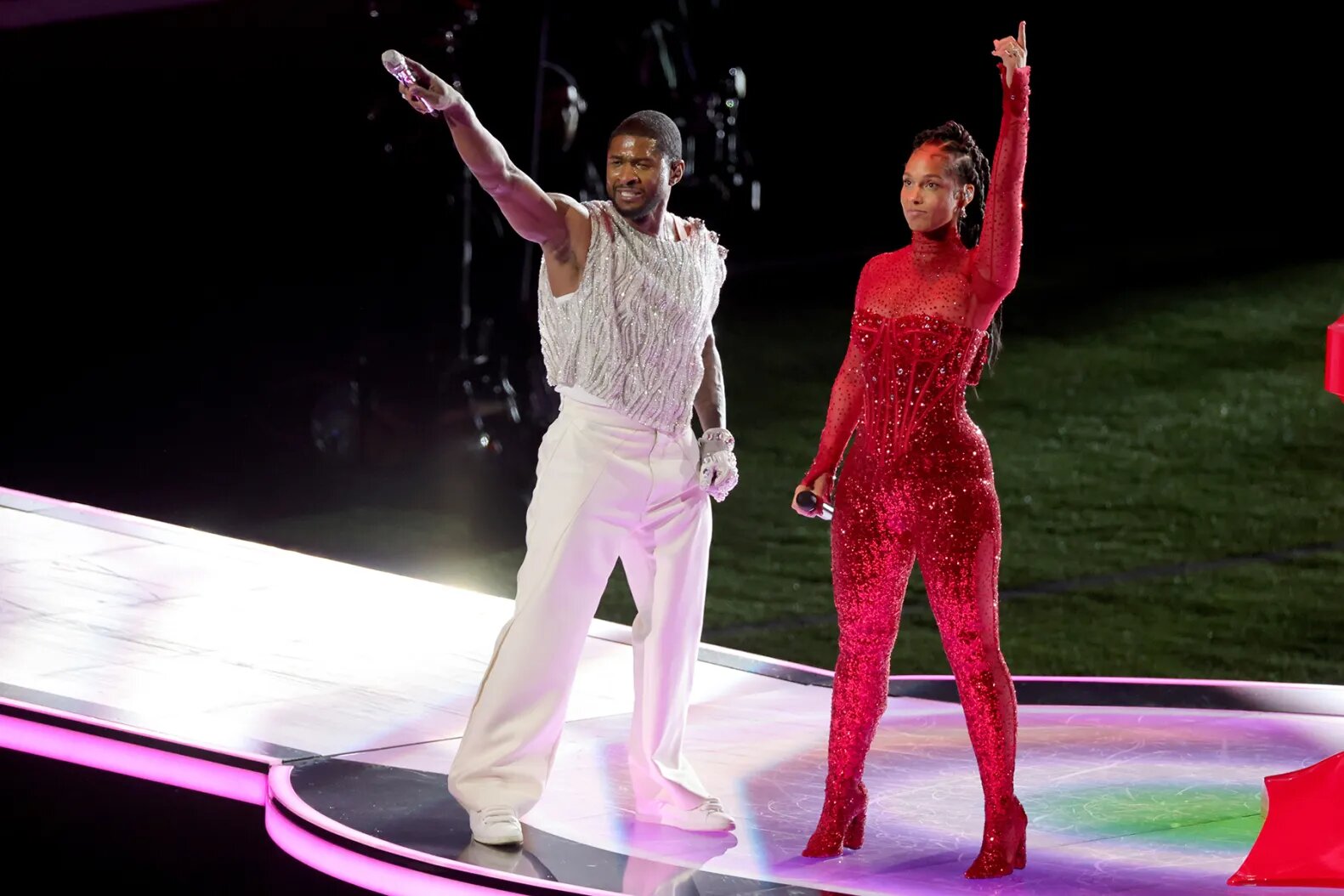 Usher Shows Off Decades of Hits at Super Bowl Halftime Show