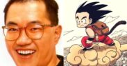 Akira Toriyama, the creator of 'Dragon Ball' with the manga's lead character 'Goku.'