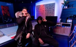 AP Dhillon and Stormzy in the studio announcing the release of their new song "Problems Over Peace." Photo: AP Dhillon/Instagram