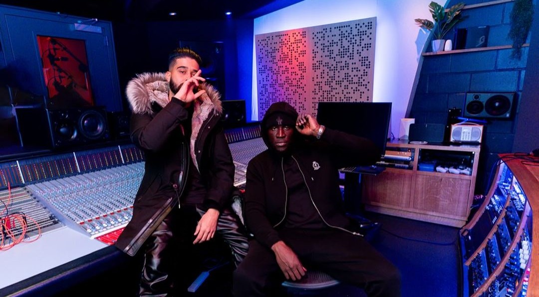 AP Dhillon and Stormzy in the studio announcing the release of their new song "Problems Over Peace." Photo: AP Dhillon/Instagram