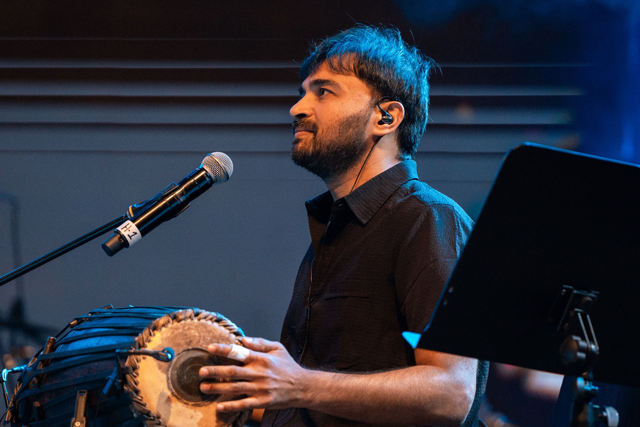 Anantha R. Krishnan playing the mridangam