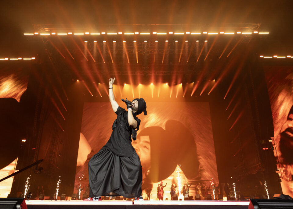 Diljit Dosanjh performs at BC Place Stadium in Vancouver