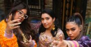 (From left to right) Natania, Subhi and Shalmali team up for DESI TRILL's "Mumbai Magic"