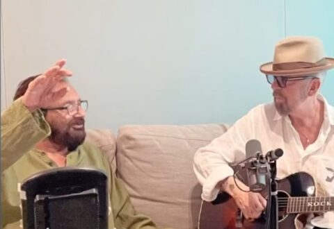 Shekhar Kapur and Eurythmics Dave Stewart photo