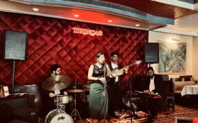 A jazz performance at Trincas restaurant in Kolkata.