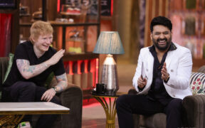 Ed Sheeran and Kapil Sharma in 'The Great Indian Kapil Show.' Photo: Courtesy of Netflix © 2024