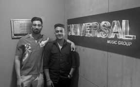 Rusha & Blizza at the Universal Music India office.