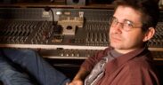 American musician and producer Steve Albini in the 'A' control room of his studio, Electrical Audio, Chicago, Illinois, June 24, 2005. PAUL NATKIN/GETTY IMAGES