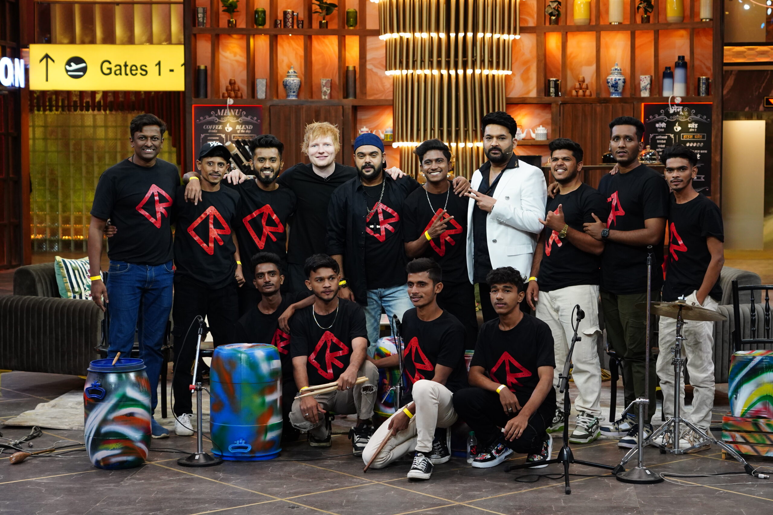 Ed Sheeran, Kapil Sharma and members of Dharavi Reloaded