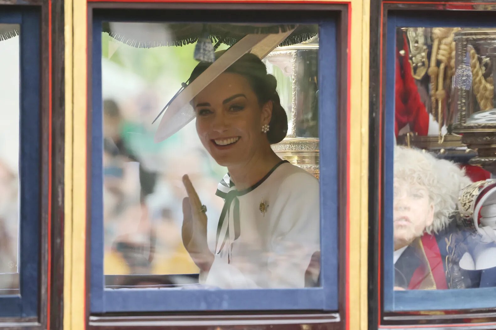 Catherine, Princess of Wales and Prince Louis of Wales during Trooping the Colour