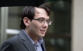 Martin Shkreli leaving court