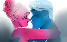 An image from the fantasy webtoon 'Lore Olympus'