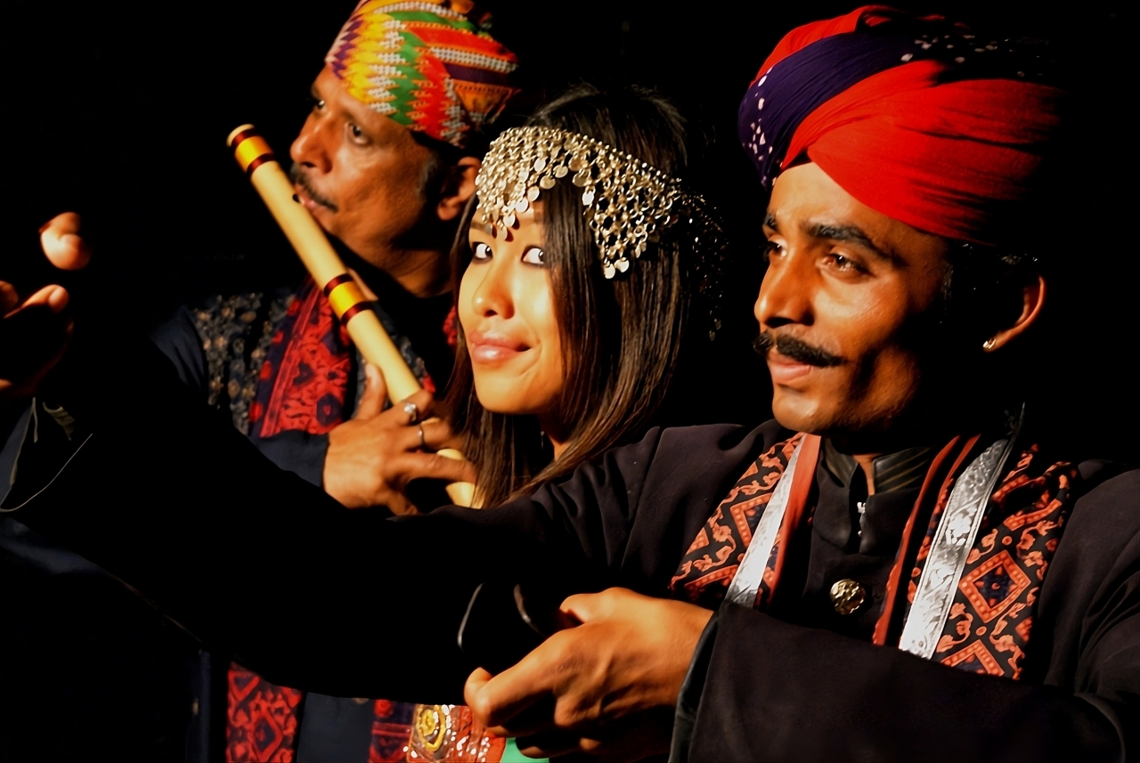 Members of Rajasthan Roots band