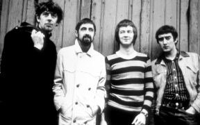 Bluesbreakers in 1966: John Mayall, Hughie Flint, Eric Clapton, John McVie.