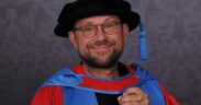 Damon Albarn with his honorary degree