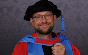 Damon Albarn with his honorary degree