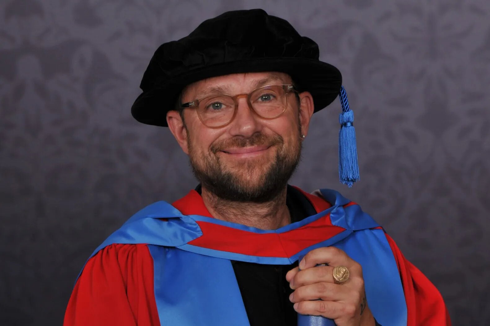 Damon Albarn with his honorary degree