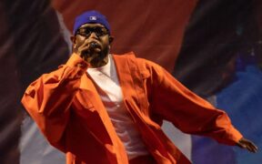 US rapper Kendrick Lamar performs during the 2023 Governors Ball Music Festival at Flushing Meadows Corona Park in New York City