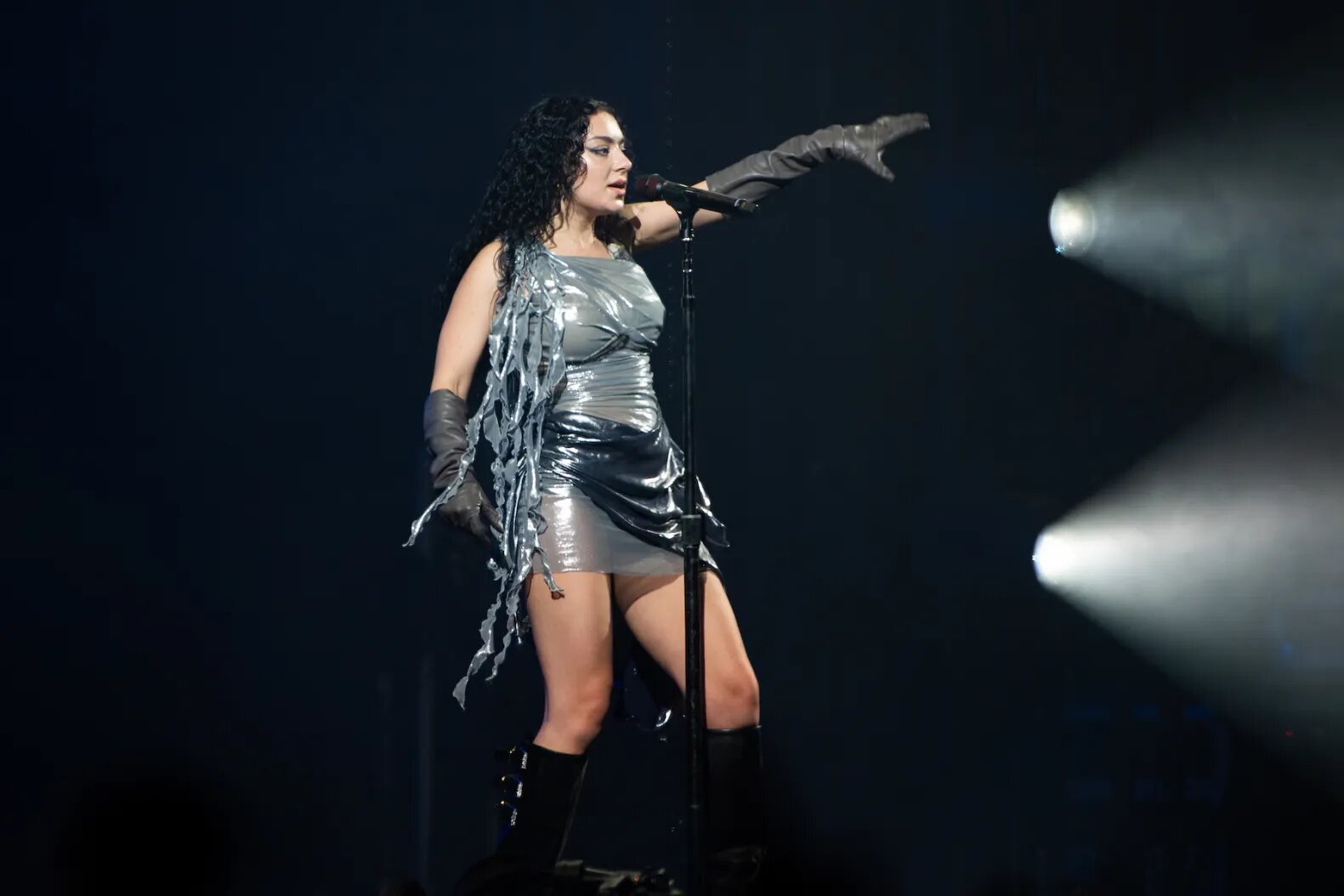 Charli XCX performs at Roskilde Festival 2024 in Roskilde, Denmark