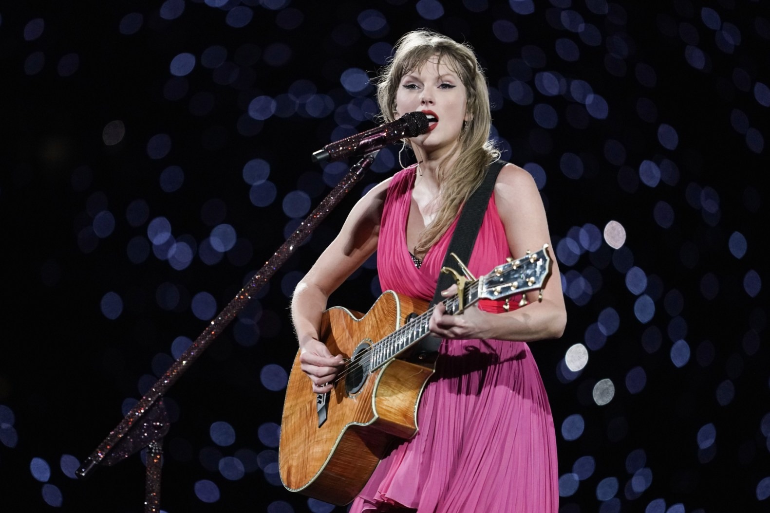 Taylor Swift performs at Olympiastadion on July 27, 2024 in Munich, Germany.