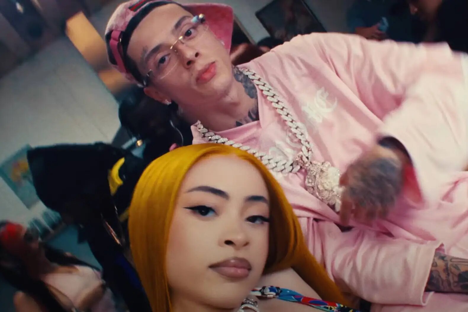 Ice Spice and Central Cee in the "Did It First" music video