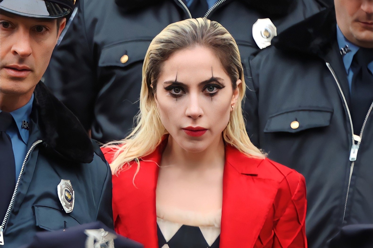 Lady Gaga is seen on the set of 'Joker: Folie a Deux' on on March 25, 2023 in New York, New York