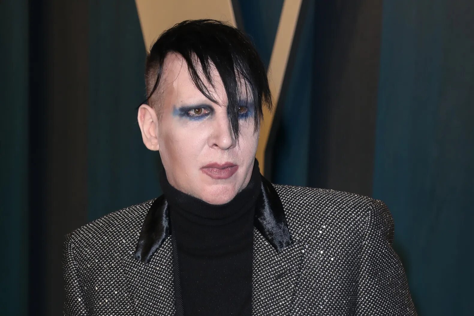 Marilyn Manson attends the 2020 Vanity Fair Oscar Party at Wallis Annenberg Center for the Performing Arts in Beverly Hills, California