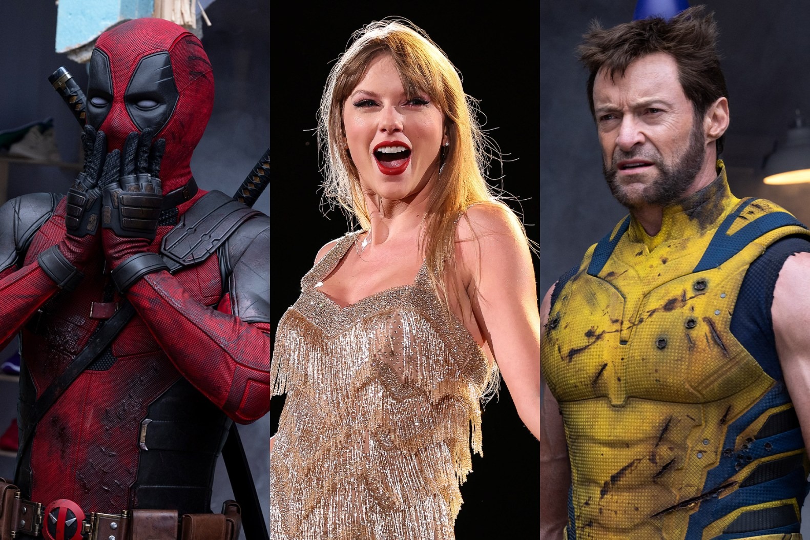 Deadpool; Taylor Swift; Wolverine.