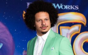 US actor Eric Andre arrives for the premiere of "Trolls: Band Together" at the TCL Chinese Theater in Hollywood, California