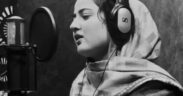 Singer Masrat Un Nisa recording songs