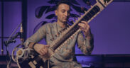 Rishab Rikhiram Sharma playing sitar