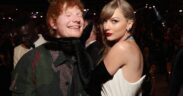 Ed Sheeran and Taylor Swift attend during the 66th GRAMMY Awards at Crypto.com Arena in Los Angeles, California