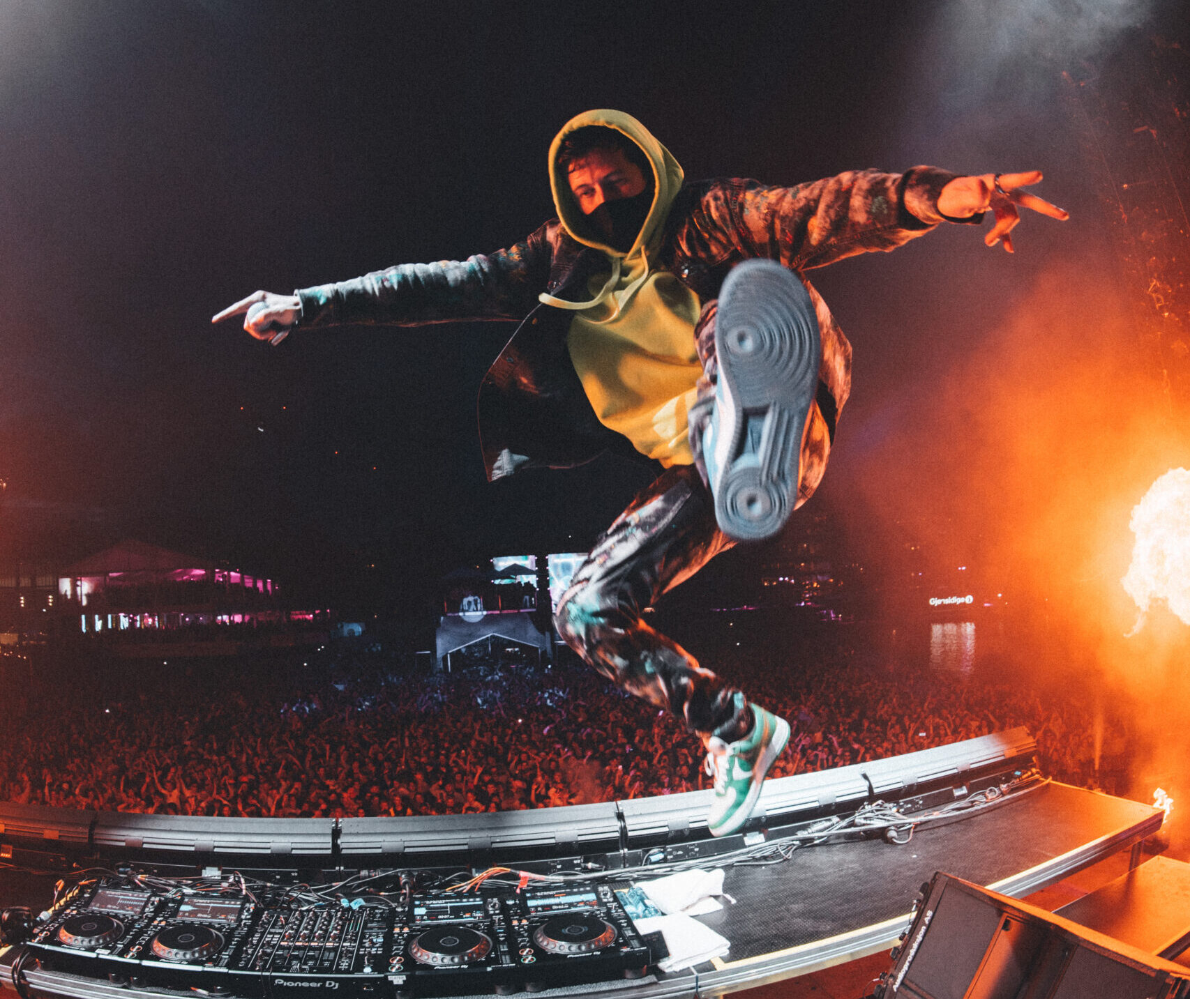 Alan Walker jumping live in concert