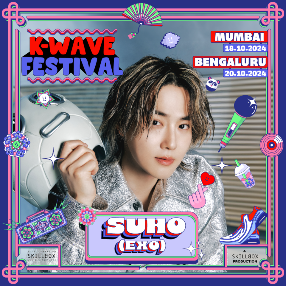 K-Wave Festival 2024 artwork featuring Suho