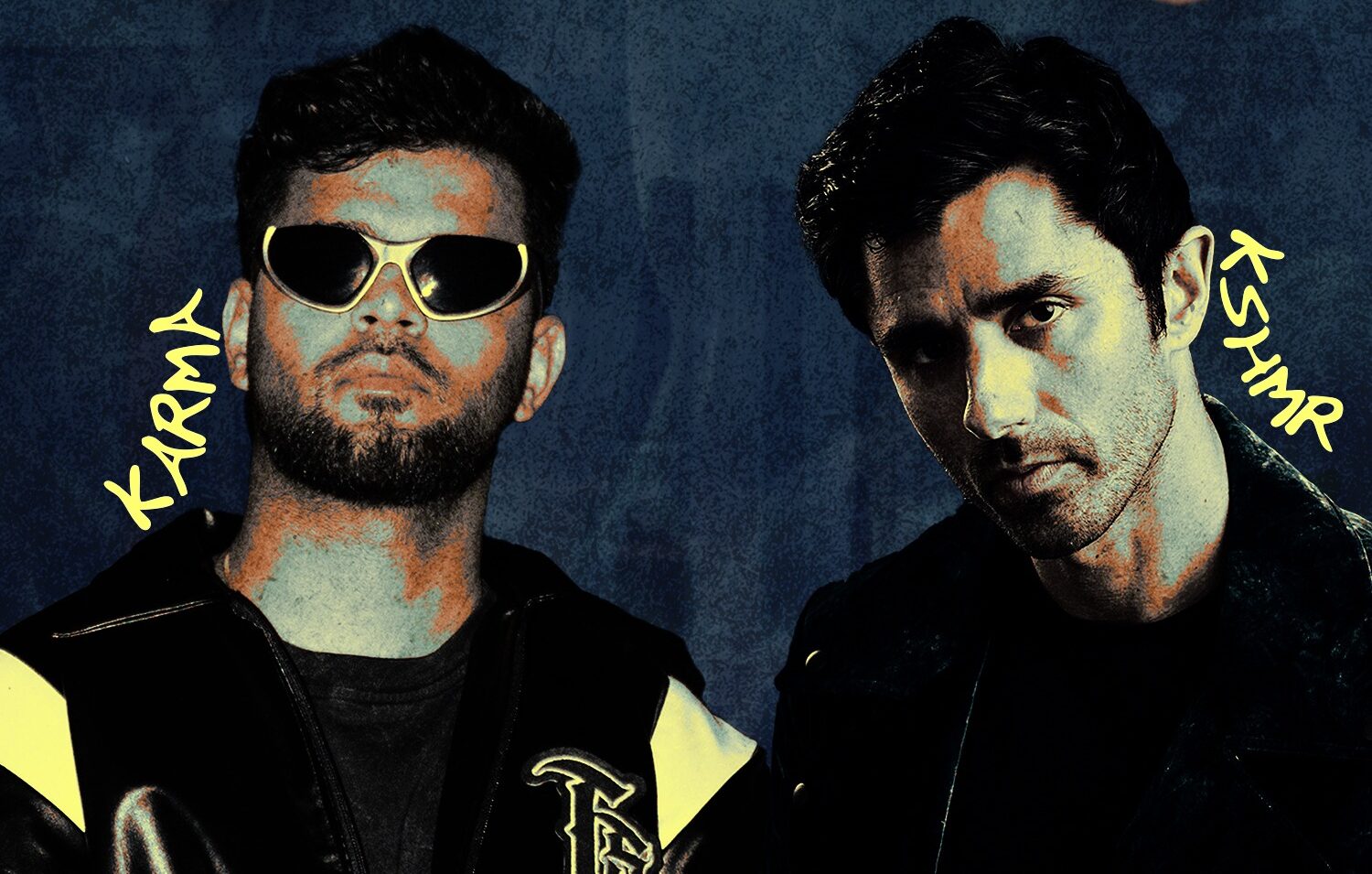 Karma and KSHMR in the artwork for their new song "Bada."